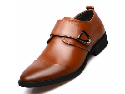 2021 Men Casual Dress Shoes Business Leather Wedding Shoes For Male Pointed Toe PU Leather Classic Oxfords Formal Shoes